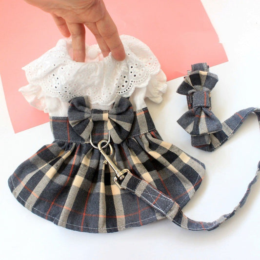dog thin drawstring skirt lightweight chest back summer UK Happy Furry