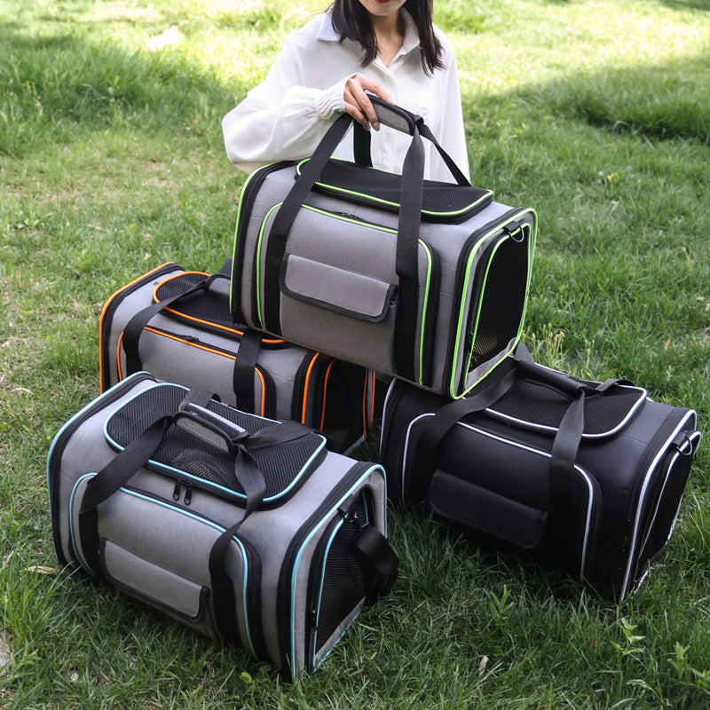double layer portable outdoor separated pet stroller cat dog UK Happy Furry