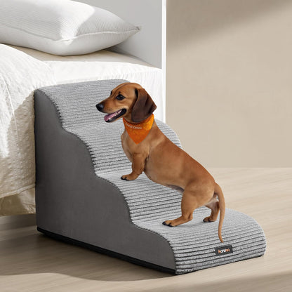 Dog Steps for Bed, Sofa, Waterproof Pet Stairs with Anti-Slip Designs, Gentle Slope, Removable Washable Cover