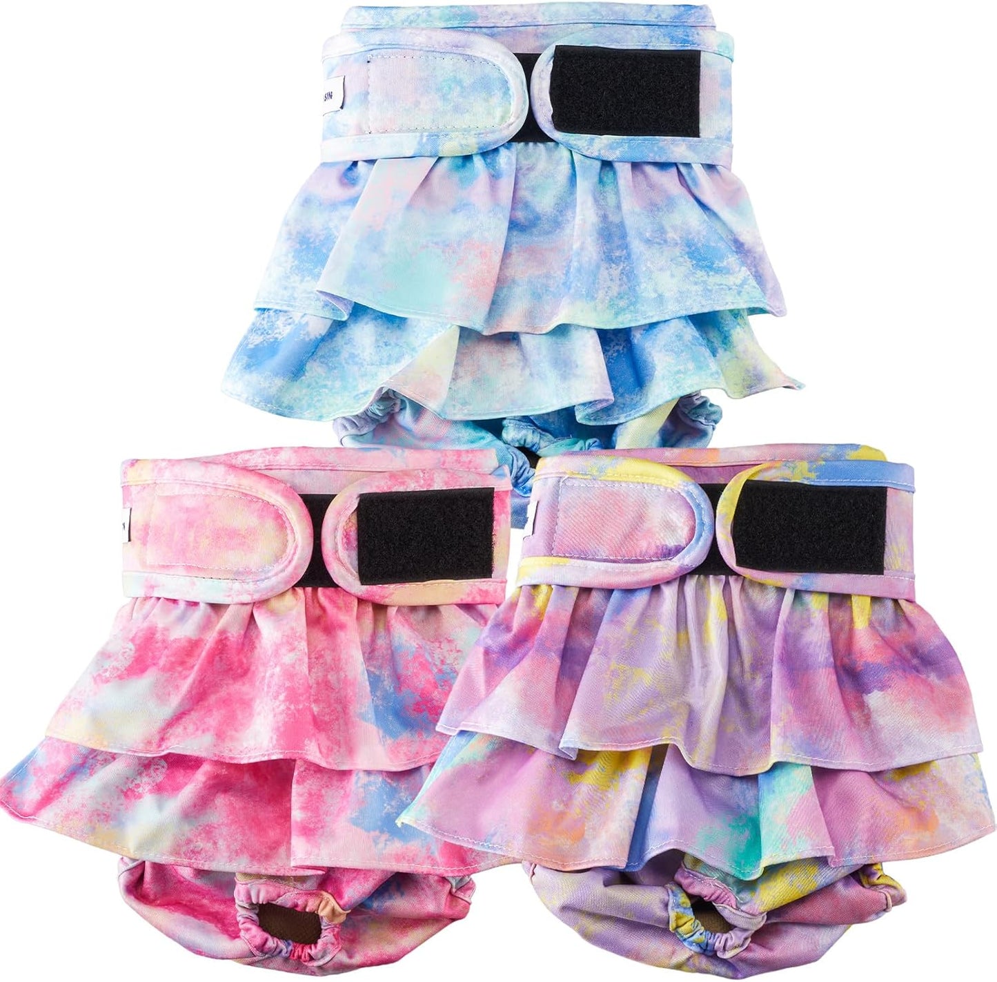 Reusable Dog Diapers Female Washable, Premium Doggie Diaper for Dogs, Pack of 3,