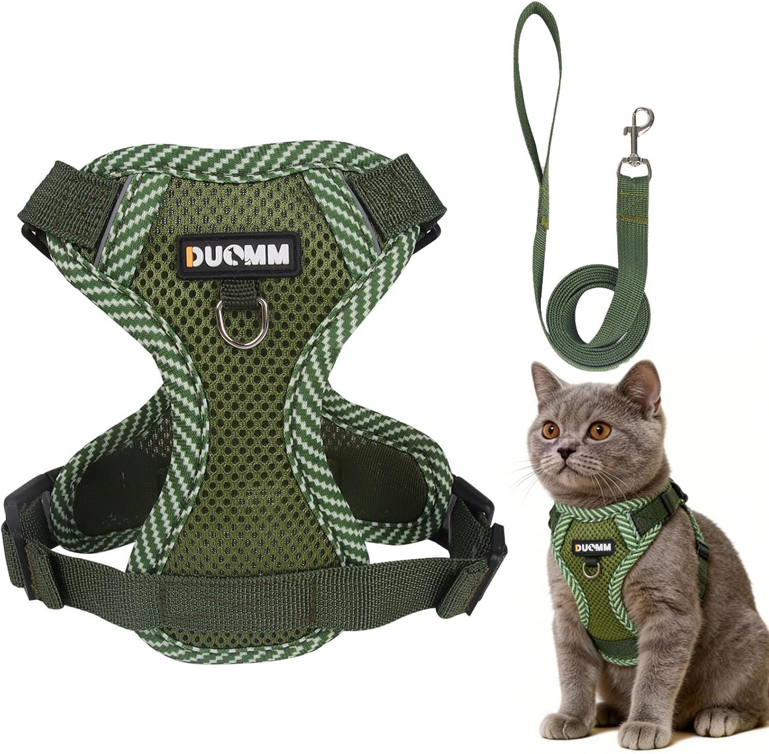 cat harness and lead set secure adjustable walking UK Happy Furry