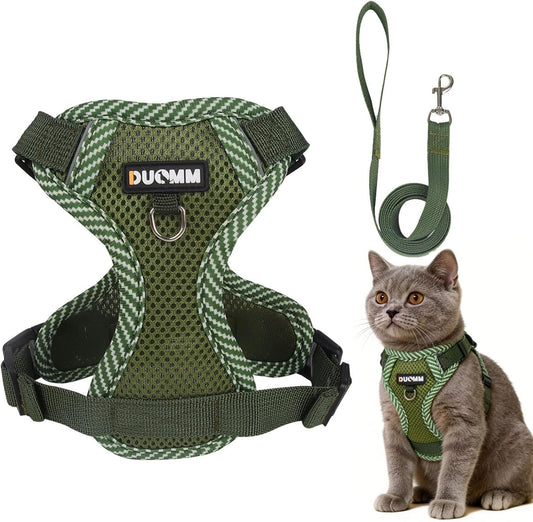 cat harness and lead set secure adjustable walking UK Happy Furry