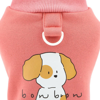 Fleece-Lined Dog Sweatshirt for Extra Small Dogs — Pink XS