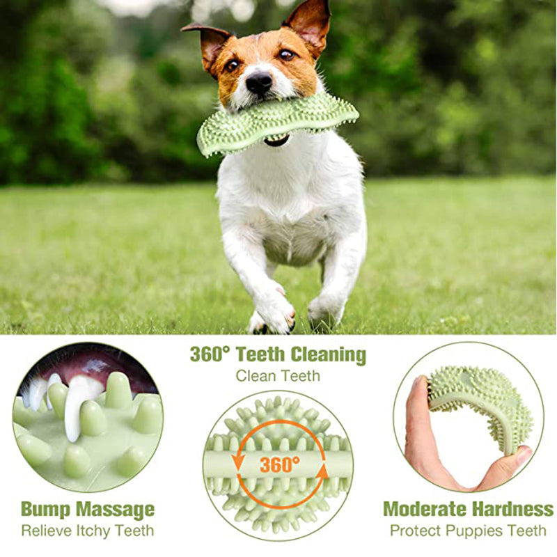 pet chew teeth stick dog toy ball bite resistant interaction UK Happy Furry
