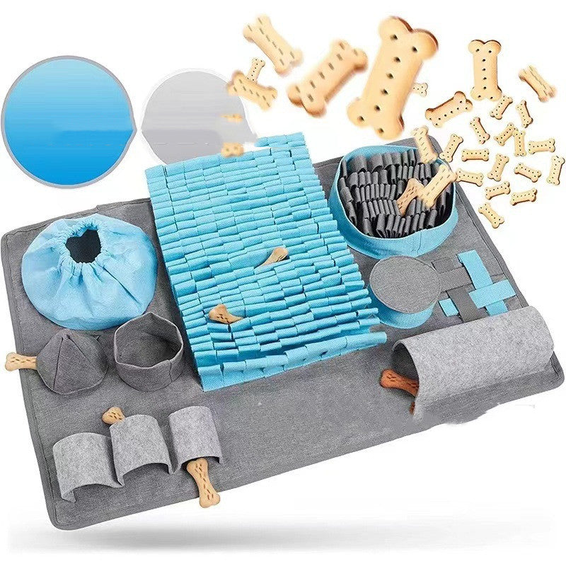 Happy Furry UK Dog Snuffle Mat Tunnel Maze Training Blanket for Mental Enrichment.