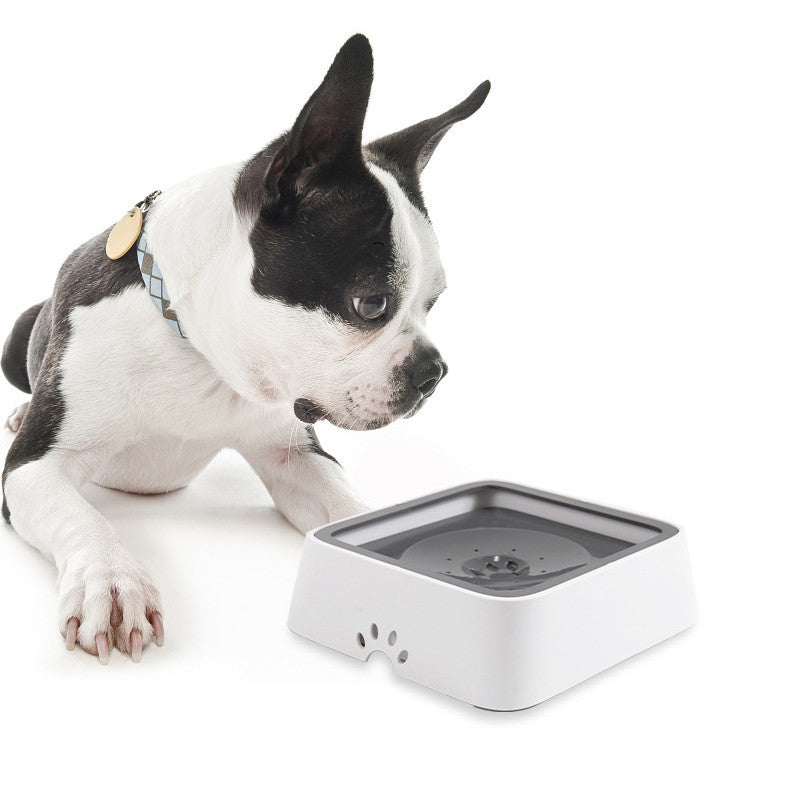 2L Cat And Dog Basin With Floating Bowl Anti-overflow Slow Water Inlet Distributor – 2L anti-overflow floating water basin for cats and dogs