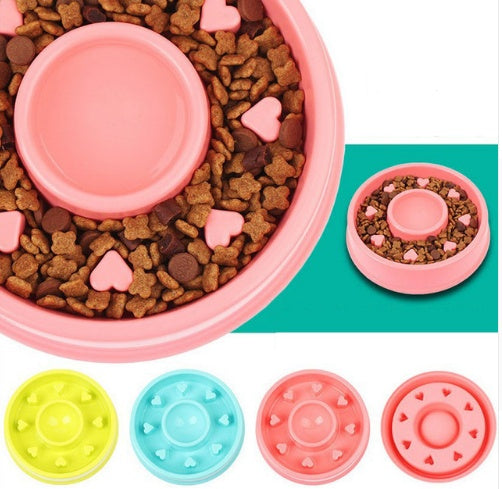 anti choke bowl plastic dog bowl healthy slow feeder UK Happy Furry