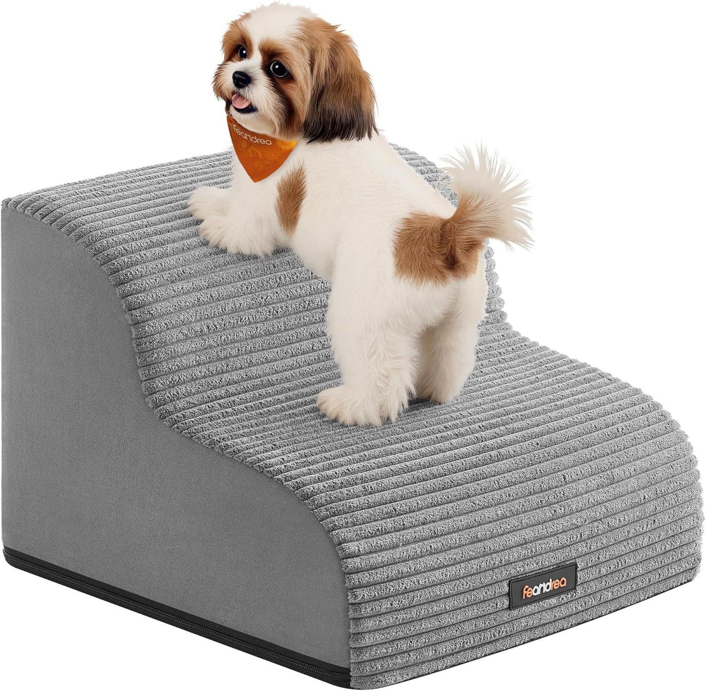 Dog Steps for Bed, Sofa, Waterproof Pet Stairs with Anti-Slip Designs, Gentle Slope, Removable Washable Cover