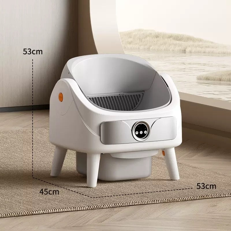 fully automatic smart cat litter box large capacity self cleaning UK Happy Furry