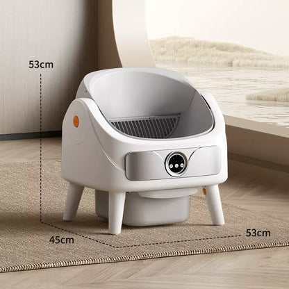 fully automatic smart cat litter box large capacity self cleaning UK Happy Furry