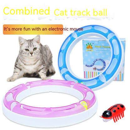 pet suit track ball DIY track amusement plate combined cat toy UK Happy Furry