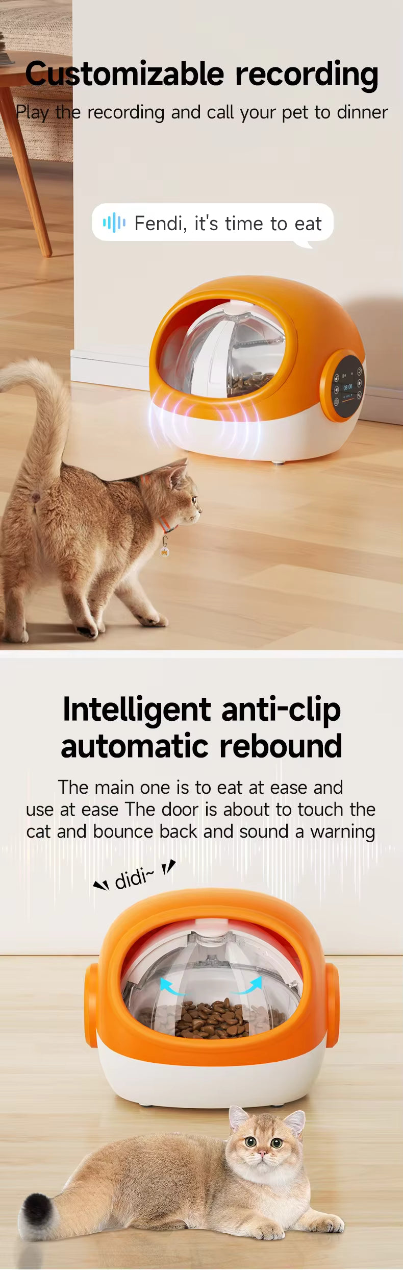 RFID automatic pet feeder