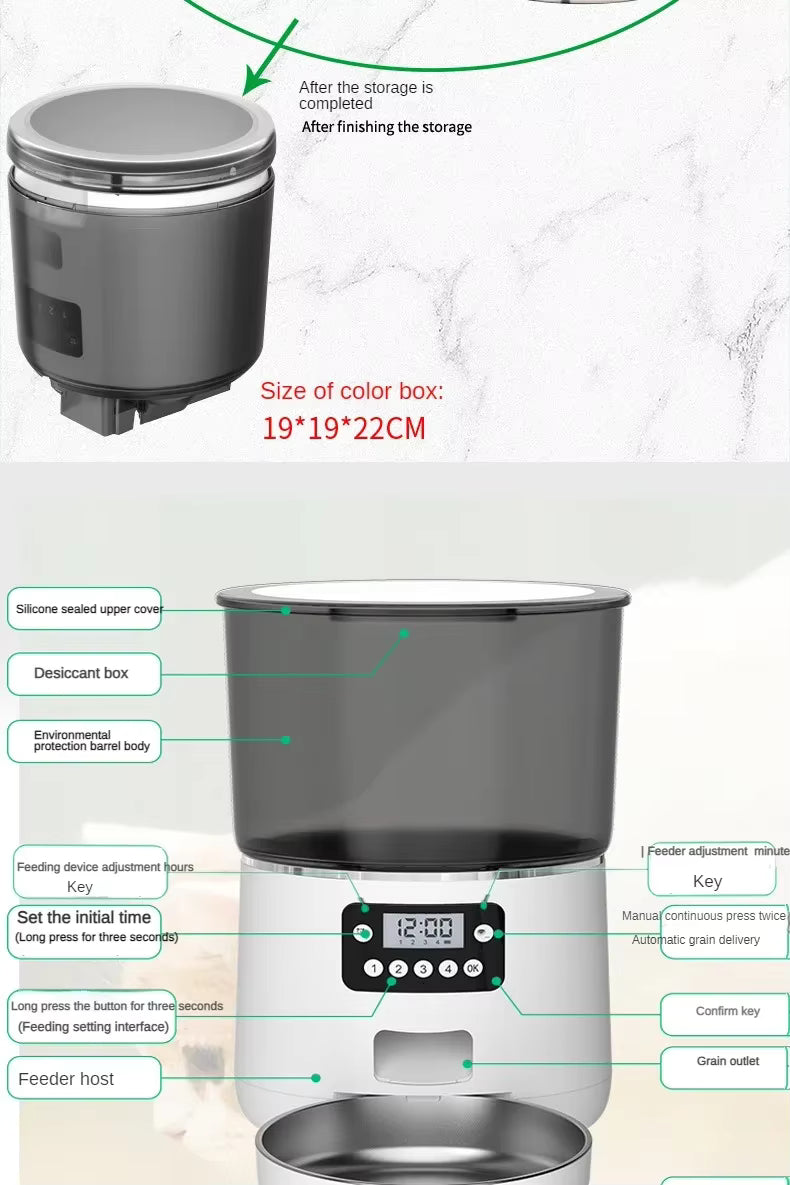Automatic Pet Feeder (Button Version)