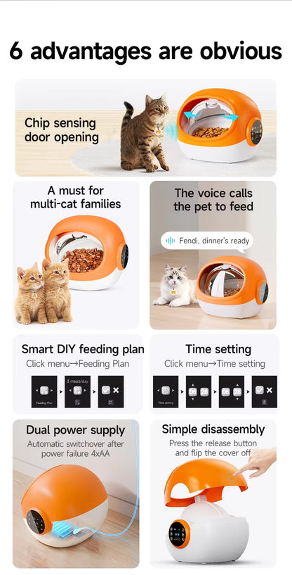 RFID automatic pet feeder