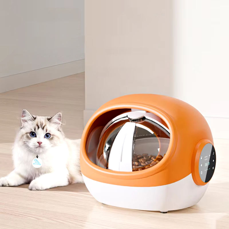 RFID automatic pet feeder microchip activated cat dog dispenser UK Happy Furry