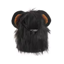 Funny Cosplay Lion Head Mask Cat Dress Up Wig Hat Pet Hat Cap Halloween Party Costume Cat Headwear Accessories Photo Props