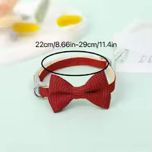 premium adjustable bow tie cat collar pet necklace puppy dogs UK Happy Furry