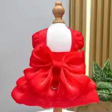 Solid Color Cat Dog Dresses with D-ring for Small Dogs Chihuahua Pomeranian Puppy Summer Pet Clothes vestidos para perritas