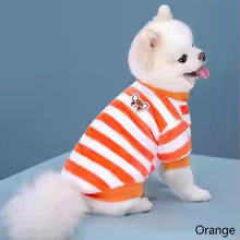 Winter Warm Flannel Dog Clothes Cute Striped Pet Sweater Soft Fleece Puppy Outfit for Small Dogs Cats Chihuahua Pomeranian