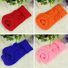 PACK OF 4 Dog Winter Clothes Knitted Pet Clothes For Small Medium Dogs Chihuahua Puppy Pet Sweater Yorkshire Pure Dog Sweater Ropa Perro
