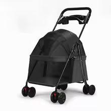 foldable lightweight pet trolley stroller separable dog cat cart UK Happy Furry