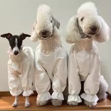 female dog princess white bubble skirt greyhound sunscreen whippet long sleeve shirt UK Happy Furry