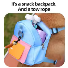 dog backpack harness shiba inu fashion outdoor snack bag accessories UK Happy Furry