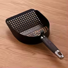 Stainless Steel Cat Litter Scoop Deep Shovel Sturdy Mesh Pet Waste Shovel Long Handle Comfortable Grip Cat Poop Sifting Tool
