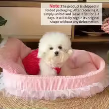 1Pcs Lovely Princess Style Pet Bed Four Seasons Universal Non-stick Cushion Sofa Mat for Small Medium Cats Dogs Daily Pet Suppli