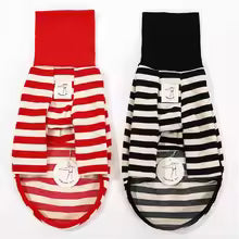 black white striped shirt italian greyhound spring summer clothing UK Happy Furry