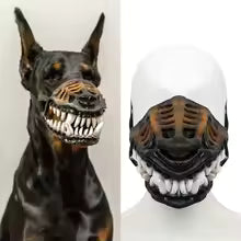 premium halloween latex rubber dog mask animal headdress weird prop costume UK Happy Furry