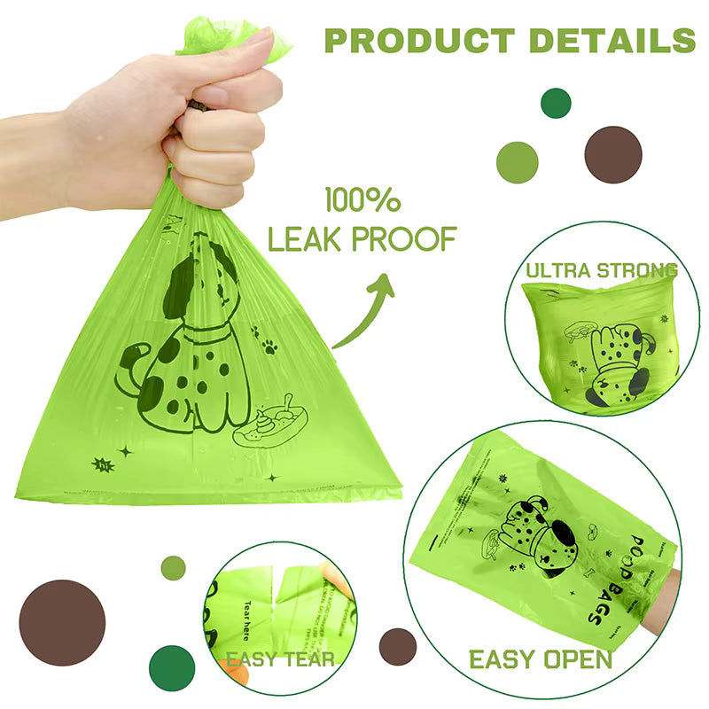 EPI biodegradable lavender dog poop bags extra thick leakproof dispenser UK Happy Furry