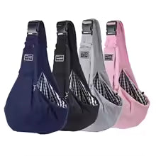 pet sling carrier breathable bag small dog cat outdoor carrying UK Happy Furry