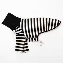 italian greyhound black white striped spring summer shirt dog couple UK Happy Furry