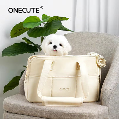portable dog carrier shoulder handbag small breeds puppy cat UK Happy Furry