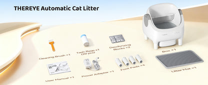 Open-top automatic cat litter box