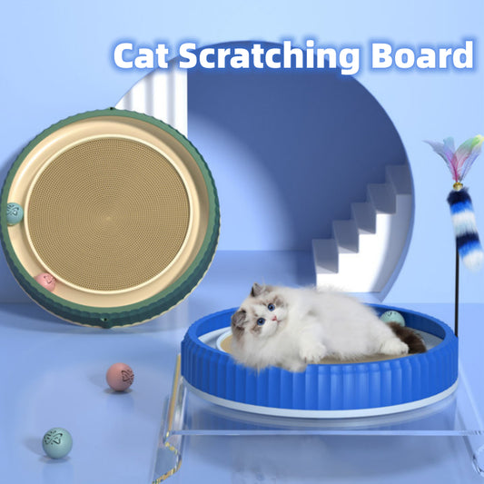 round cat scratching board wear resistant anti scratch claw grinder UK Happy Furry