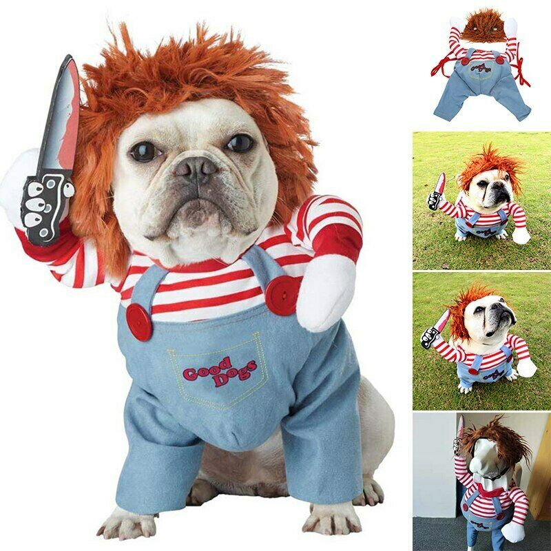funny adjustable halloween dog cosplay costume scary party UK Happy Furry