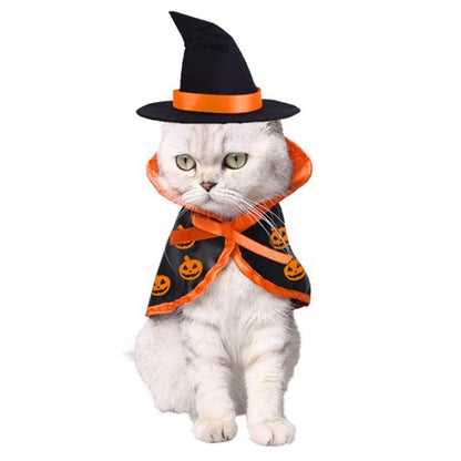 halloween pet cape hat set cute festival costume dog cat UK Happy Furry