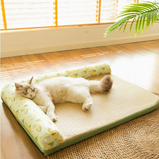 non stick cat dog bed ice pad cooling pet supplies UK Happy Furry
