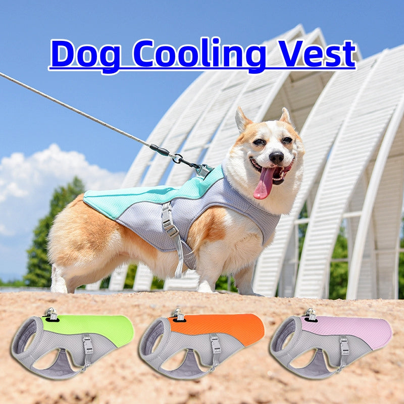 summer pet dog cooling vest breathable sun proof clothing small large dogs UK Happy Furry