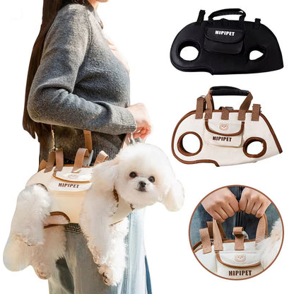 set 3 outdoor traction backpacks dogs cats leash harness breathable UK Happy Furry