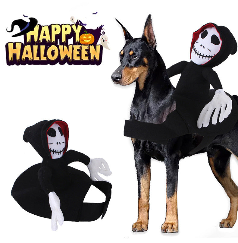funny halloween spider pumpkin vest pet cosplay decoration costume UK Happy Furry