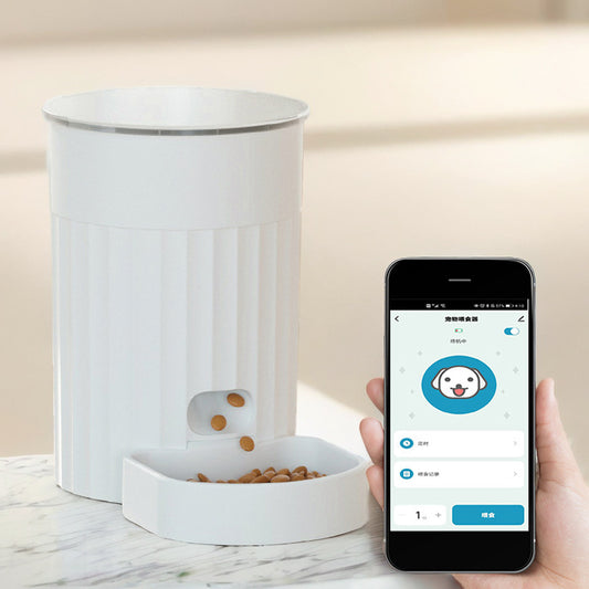 cat automatic pet feeder intelligence smart dispensing UK Happy Furry