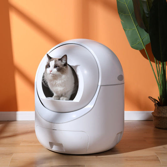 fully automatic electric deodorant cat litter box enclosed UK Happy Furry