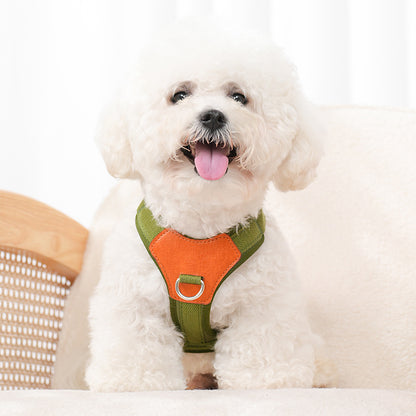 retro dog hand holding rope pet harness UK Happy Furry