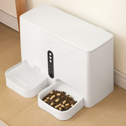 pet intelligent feeding drinking all in one machine UK Happy Furry