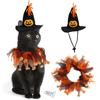 halloween witch hat collar cosplay funny party dog cat UK Happy Furry