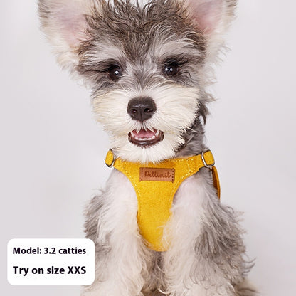 puppy hand holding rope vest dog walking harness UK Happy Furry
