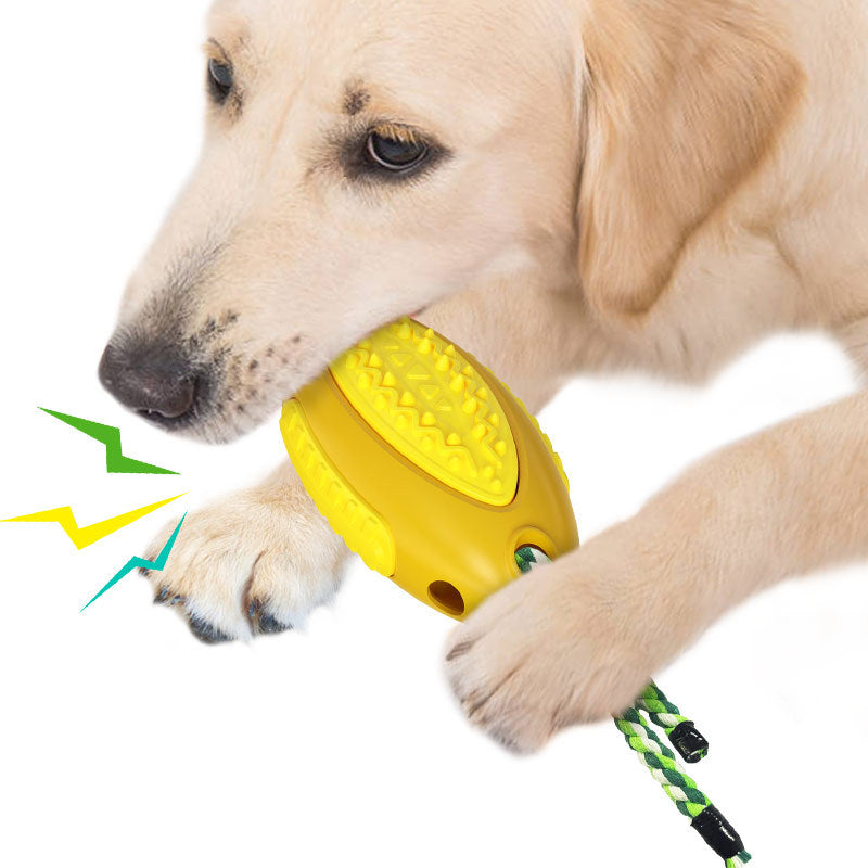 voice leaky molars rugby dog toy UK Happy Furry
